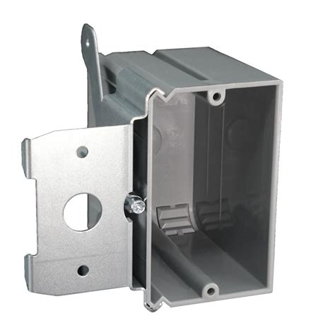 single metal electrical box|single gang adjustable outlet box.